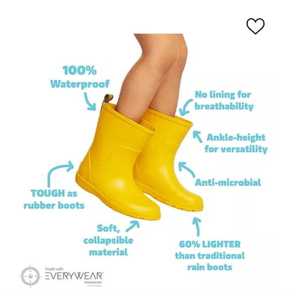 Totes Kids Everywear Charley Tall Rain Boot - Picture 9 of 11